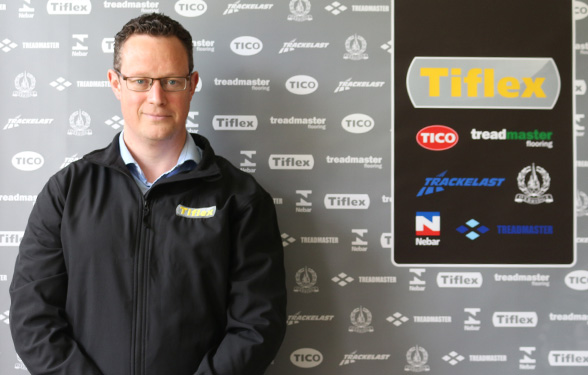 Trackelast team member Chris Clarke